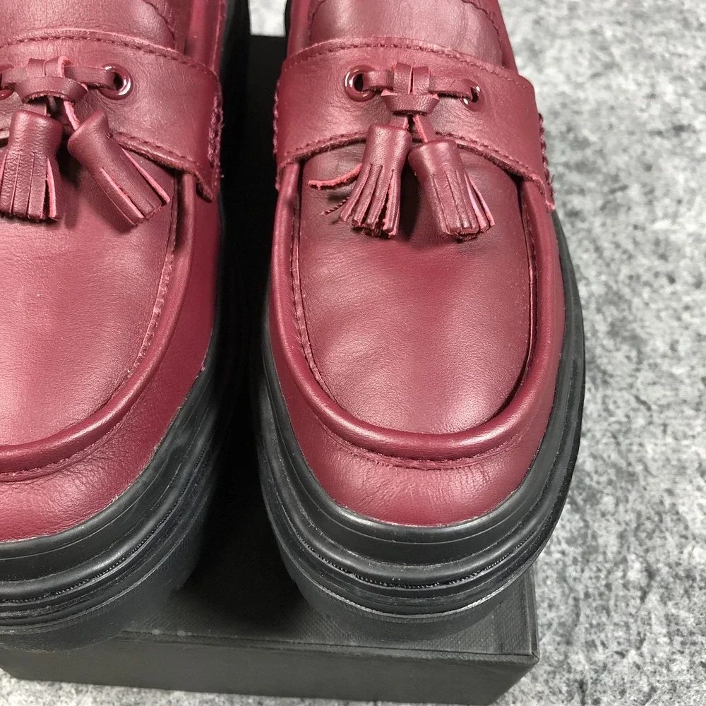 Converse Chuck Taylor All Star Lugged Heel Loafer Womens 7 Deep Bordeaux A14708C